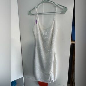 Windsor White Spaghetti Strap Dress